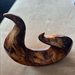 Decor. Sculpture. Abstract shape. Golds Bronze browns mix